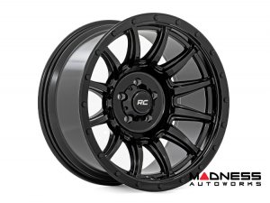 Custom Wheel 90 Series Wheel - One-Piece - Gloss Black | 18x9 | 6x5.5 | -12mm - Rough Country Custom Wheel 90 Series Wheel - One-Piece - Gloss Black | 18x9 | 6x5.5 | -12mm - Rough Country